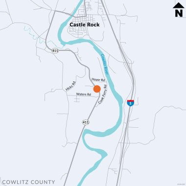 State Route 411 West Side Highway Culvert Replacement Project Map