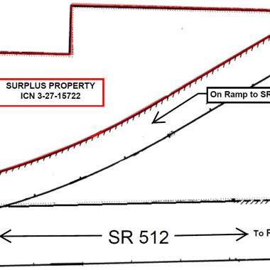 Map of parcel #3-27-15722, Pierce County