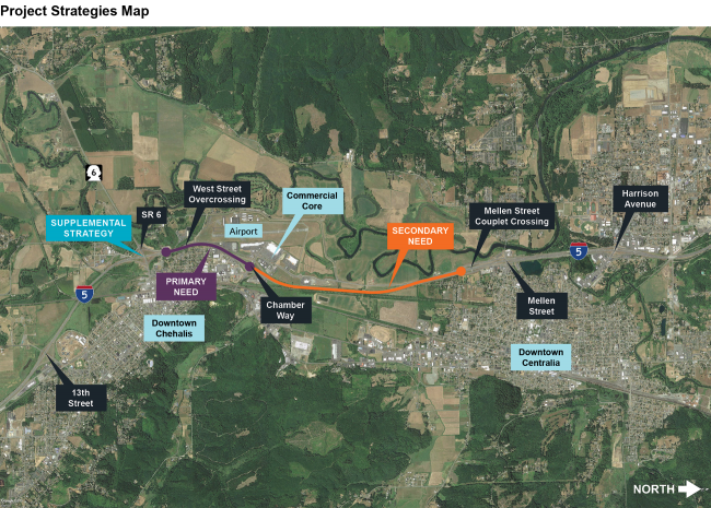 I-5 - Chamber Way - Stage 2 - Project Strategies Map 